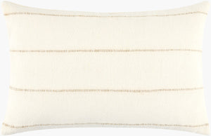 Surya Charleston 14"L X 22"W Luxurious Lumbar Pillow - Elegant Linen-cotton Blend For Stylish Home Décor Ivory Linen,Cotton,Linen,Cotton Clt001-1422p