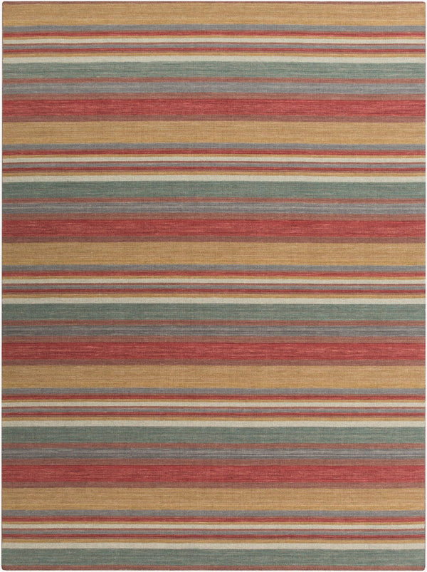 Surya Calvin 8' X 11' Handmade Wool Rug - Modern Design, Durable, No Pile, Spot Clean Only, 1-year Warranty Red Wool Clv1004-811