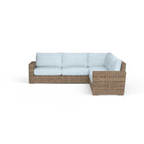 Havana Sectional in Canvas Skyline w/ Self Welt SW1701-SEC-14091 Sunset West