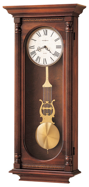 Hekman Furniture 620192 Howard Miller Helmsley Wall Clock - Elegant Antique Design With Chiming Pendulum & Bezel Windsor Casual Helmsley Wall Clock 620192