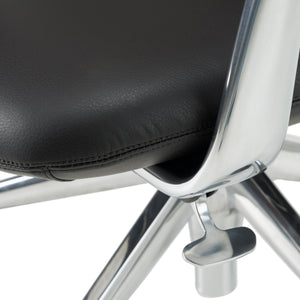 Vig Furniture Modrest Clyne - Elegant Black Vegan Leather Executive Chair For Modern Office Comfort & Style Black  Vgfu-fk013-a11-blk