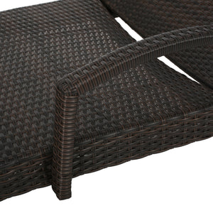 English Elm Christopher Knight Home® - Salem Pe Wicker Chaise Lounge With Adjustable Back, Weather-Resistant Design For Ultimate Comfort 52005.00ARM