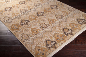 Surya Cambridge Hand-made 2' X 3' Wool Rug - Luxurious Texture, Timeless Design, Perfect For Any Room! Off,White Nz Wool Cmb8000-913