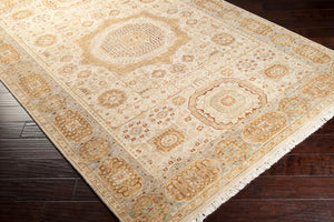Surya Cambridge Hand-made 2' X 3' Wool Rug - Luxurious Texture, Timeless Design, Perfect For Any Room! Light Beige Nz Wool Cmb8001-5686
