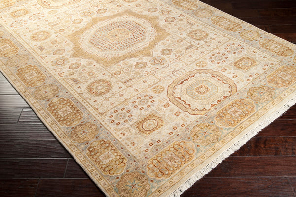 Surya Cambridge Hand-made 2' X 3' Wool Rug - Luxurious Texture, Timeless Design, Perfect For Any Room! Light Beige Nz Wool Cmb8001-5686