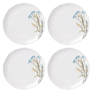 Lenox Wildflowers Dinner Plates, Set of 4 White, WHITE STONEWARE 896611