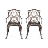 Christopher Knight Home® - Noble House - - Tucson Dining Chair, Black Copper (Set Of 2)