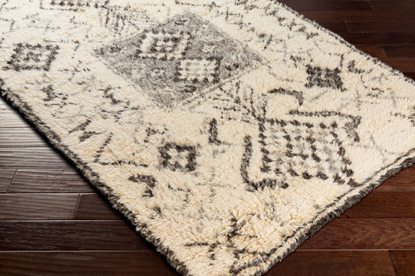 Surya Camille Cme-2300 Handmade 2' X 3' Bohemian Wool & Cotton Rug - Plush Comfort & Elegance For Your Home Cream Nz Wool Cme2301-23