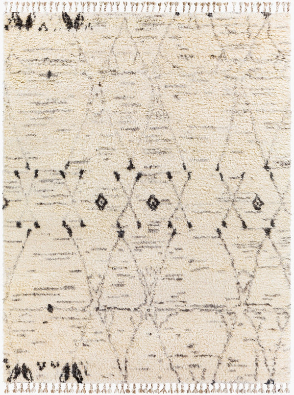 Surya Camille Cme-2300 Handmade 2' X 3' Bohemian Wool & Cotton Rug - Plush Comfort & Elegance For Your Home Cream Nz Wool Cme2304-810