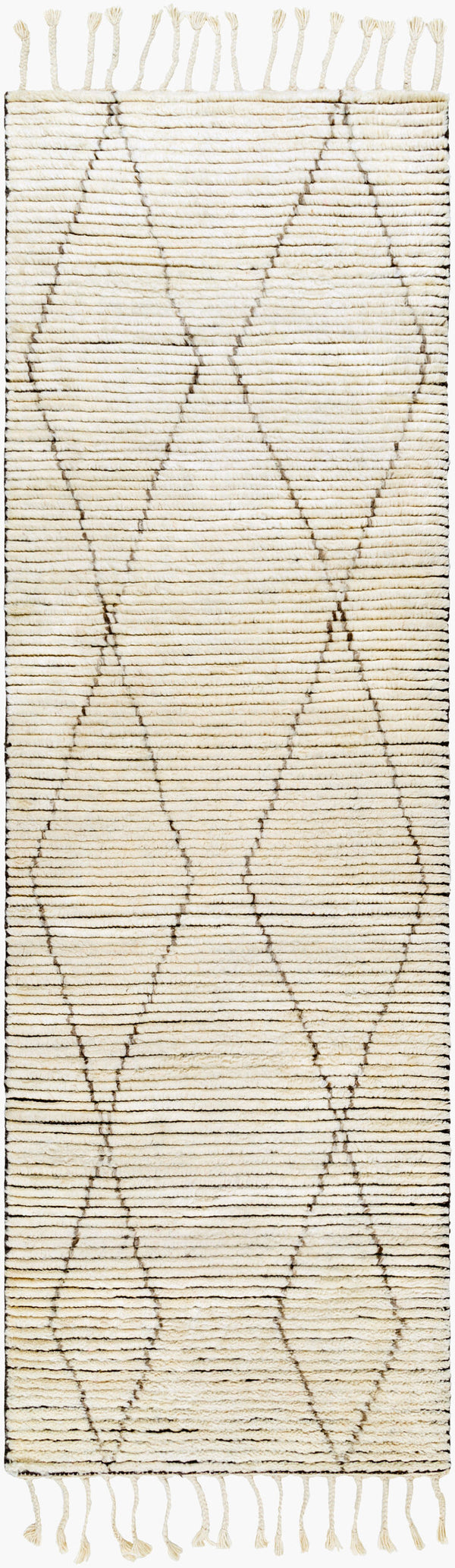 Surya Camille Cme-2300 Handmade 2' X 3' Bohemian Wool & Cotton Rug - Plush Comfort & Elegance For Your Home Cream Wool Cme2305-312