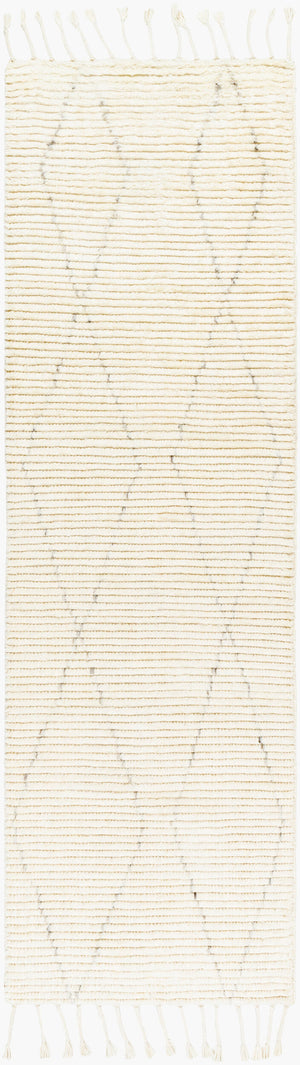 Surya Camille Cme-2300 Handmade 2' X 3' Bohemian Wool & Cotton Rug - Plush Comfort & Elegance For Your Home Cream Wool Cme2306-268