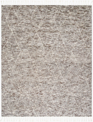 Surya Camille Cme-2300 Handmade 2' X 3' Bohemian Wool & Cotton Rug - Plush Comfort & Elegance For Your Home Medium Gray Wool Cme2307-1014
