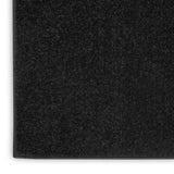 Nourison Essentials NRE01 Machine Made Power-loomed No Border Indoor/Outdoor Outdoor Modern Rug Black, Black 100% Polypropylene 99446821638