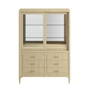 A.R.T. Furniture Eave II China Cabinet - Elegant Natural Wood Display with Glass Doors, Adjustable Shelves & Storage 436240-1825