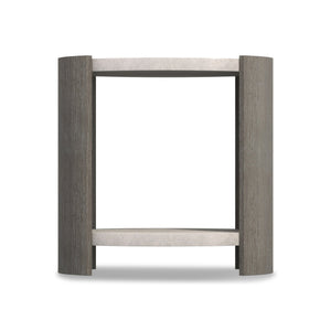 Bernhardt Bernhardt Prado Porcini Side Table With Cast Glass-Reinforced Concrete Tops, Rustic Modern Accent 324126B
