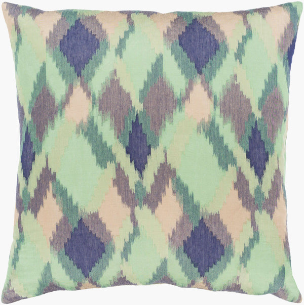 Surya Camila 18" Accent Pillow - Elegant Silk-cotton Blend For Stylish Home Decor, Easy Care & Unique Design Dusty Sage Cotton,Silk,Cotton,Silk Cmi002-1818