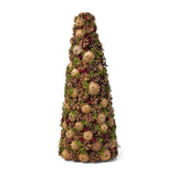 Christopher Knight Home® - Noble House - Pre-Decorated Pine Cone Unlit Artificial Tabletop Christmas Tree