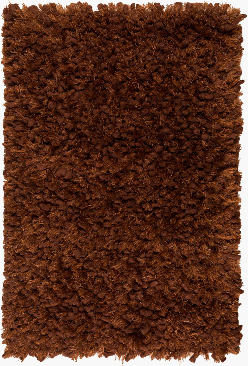 Surya Cumulus Cml-2000 2' X 3' Handmade High Pile Rug - Modern Wool & Polyester Design For Elegant Decor Dark Brown Wool,Polyester Cml2001-810