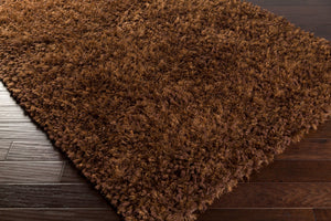Surya Cumulus Cml-2000 2' X 3' Handmade High Pile Rug - Modern Wool & Polyester Design For Elegant Decor Dark Brown Wool,Polyester Cml2001-810