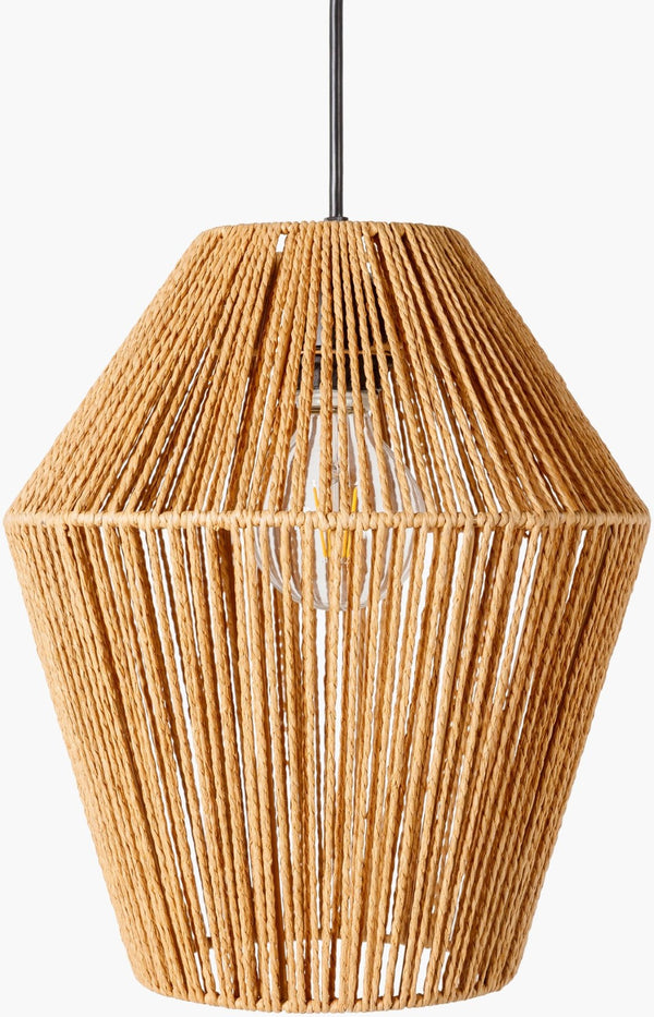 Livabliss Camerano Paper Metal Pendant Light Tall Vertical Drop for Lofted Dining Entryway CMN-002