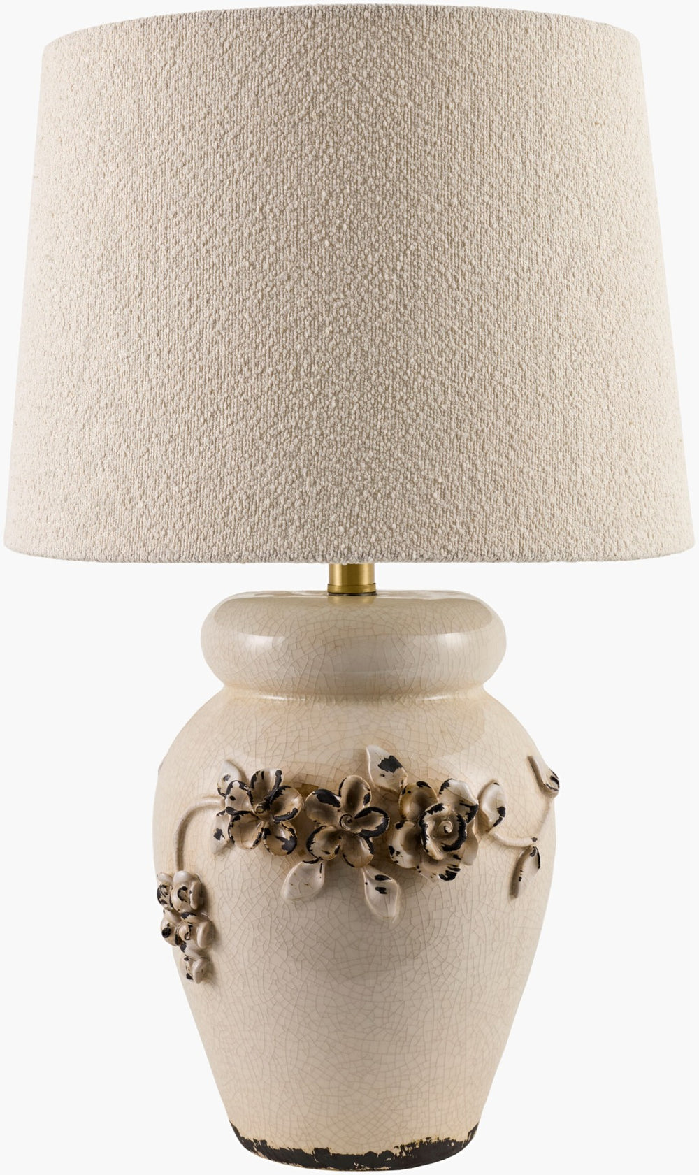 Surya Camaria French Country Cottage Accent Table Lamp Felt Metal Rustic Bedroom Decor CMRI-002