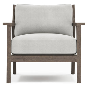 Bernhardt Bernhardt Ibiza Outdoor Chair With Teak Frame, All-Weather Wicker Back & Plush Cushions For Patio - Made to Order O1022A