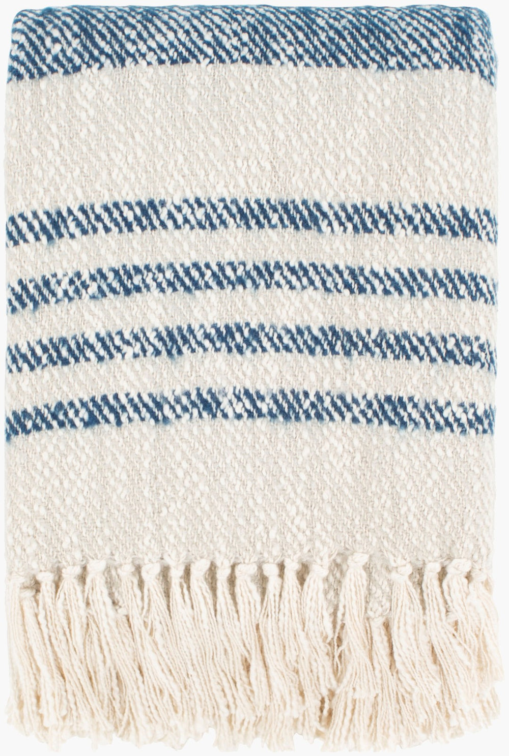 Livabliss Chamonix Hand-woven Fringe Throw Blanket Artisan Cotton Blend for Sofas and Beds CMX1002-5060