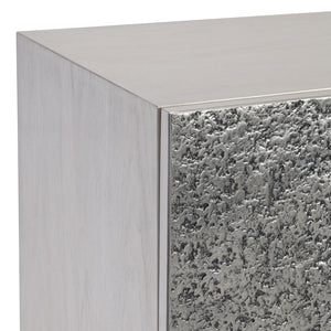 Bernhardt Bernhardt Sereno Buffet - Rustic-Modern Walnut & Textured Metal Buffet With Faux Stone Legs, 68" 329136