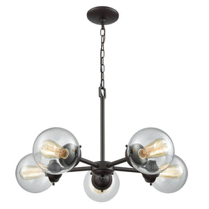 Beckett 26'' Wide 5-Light Chandelier - Oil Rubbed Bronze CN129521 Thomas