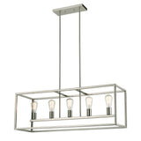 Williamsport 37'' Wide 5-Light Linear Chandelier - Brushed Nickel CN150522 Thomas