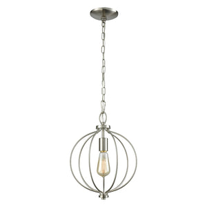 Williamsport 11'' Wide 1-Light Mini Pendant - Brushed Nickel CN15712 Thomas