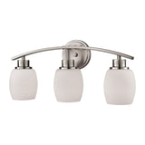 Casual Mission 20'' Wide 3-Light Vanity Light - Brushed Nickel CN170312 Thomas