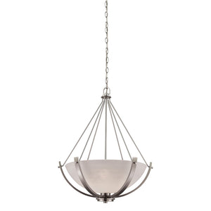 Casual Mission 21'' Wide 3-Light Chandelier - Brushed Nickel CN170342 Thomas