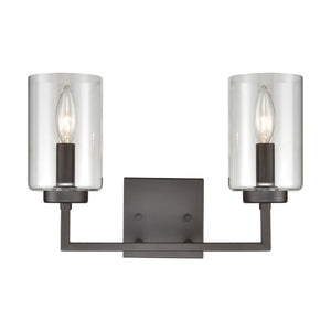 West End 14.5'' Wide 2-Light Vanity Light - Oil Rubbed Bronze CN240121 Thomas