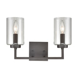 West End 14.5'' Wide 2-Light Vanity Light - Oil Rubbed Bronze CN240121 Thomas