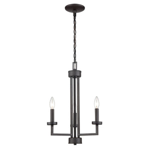 West End 15'' Wide 3-Light Chandelier - Oil Rubbed Bronze CN240321 Thomas