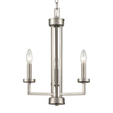 West End 15'' Wide 3-Light Chandelier - Brushed Nickel CN240322 Thomas