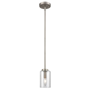 West End 4.75'' Wide 1-Light Mini Pendant - Brushed Nickel CN240512 Thomas