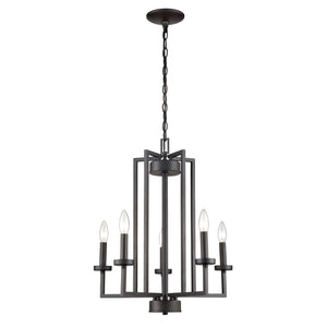 West End 20'' Wide 5-Light Chandelier - Oil Rubbed Bronze CN240521 Thomas