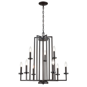 West End 26.75'' Wide 9-Light Chandelier - Oil Rubbed Bronze CN240921 Thomas