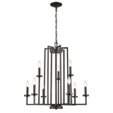 Thomas West End 26.75'' Wide 9-Light Chandelier