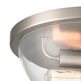 Astoria 13.5'' Wide 2-Light Flush Mount - Brushed Nickel CN280232 Thomas