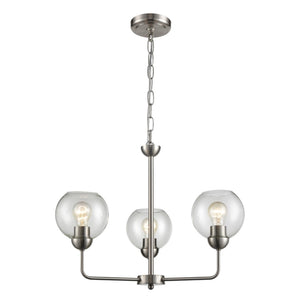 Astoria 23'' Wide 3-Light Chandelier - Brushed Nickel CN280322 Thomas