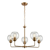 Astoria 28'' Wide 5-Light Chandelier - Satin Gold CN280525 Thomas