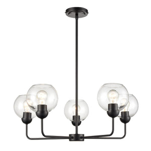 Boman 28'' Wide 5-Light Chandelier - Matte Black CN280526 Thomas