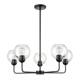 Boman 28'' Wide 5-Light Chandelier - Matte Black CN280526 Thomas