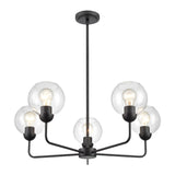 Boman 28'' Wide 5-Light Chandelier - Matte Black CN280526 Thomas