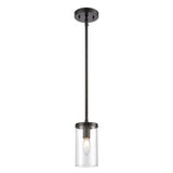 Oakland 4'' Wide 1-Light Mini Pendant - Black CN290156 Thomas