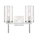 Oakland 13.5'' Wide 2-Light Vanity Light - Chrome CN290213 Thomas