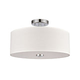 Oak Valley 16'' Wide 2-Light Semi Flush Mount - Chrome CN290283 Thomas